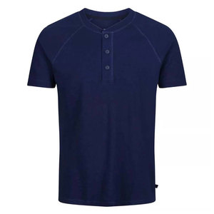 High Quality Unisex Henley T <b>Shirt</b> Plus Size Canvas <b>Short</b> <b>Sleeve</b> <b>Grandad</b> Neck Casual Summer Tops Premium Cotton Breathable Light - Product Image 2