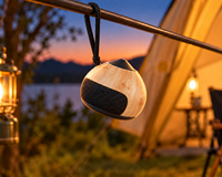 Film hydrographique à grain de bois naturel pour enceintes Bluetooth et lanternes de camping personnalisées