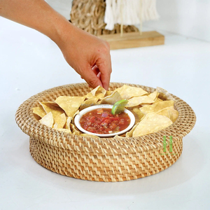 Bandeja de Servir de Nácar Multifuncional con Diseño Giratorio, Estilo Bohemio, Ecológica, Hecha a Mano en Vietnam, Artesanía HNH, Capacidad de 0-1L - Product Image 5