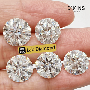 เพชร HPHT แท้ทรงกลม 1.55 กะรัต สี D ความสะอาด VVS2 สำหรับขายส่ง B2B จาก D'Vins Jewels พร้อมใบรับรอง - Product Image 2