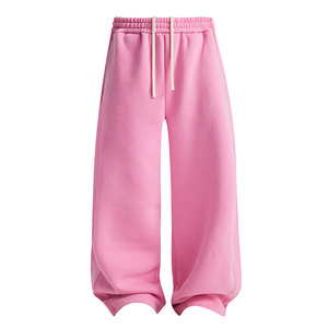 <b>Men's</b> Fleece Sweatpants Elastic Waist Drawstring Side Pockets Casual <b>Jogger</b> Pants Autumn Midweight Knitted <b>Black</b> - Product Image 3
