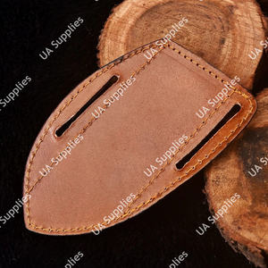 Étui à couteau en cuir de vachette véritable cousu main de haute qualité, avec passant de ceinture OEM, pour lame fixe, chasse, camping, EDC, UA - Product Image 6