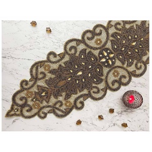 New Arrival Handmade Glass Beaded <b>Table</b> <b>Runner</b> Lightweight Decorative Elegant Beaded <b>Runner</b> For Dining Wedding Party & Everyday - Product Image 1