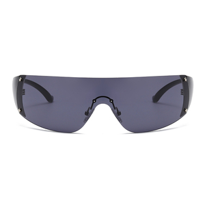 Lunettes de soleil de sport unisexe RTS 2026 pour le cyclisme, monture sans bords en PC tendance avec protection UV400 pour un style de vie actif en plein air - Product Image 2
