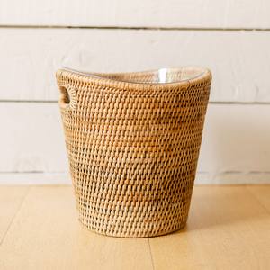 Cubo de hielo de ratán hecho a mano, muy vendido, enfriador de botellas, suministro directo del fabricante - Product Image 1