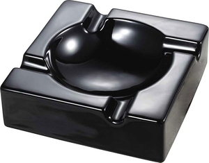Cenicero de Aluminio Negro para Cigarros, Resistente al Calor, para Uso en Interiores y Exteriores, Diseño Moderno Estilo Americano, Calidad Premium - Product Image 2