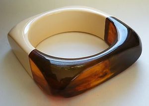 High Rated Carved Resin Bangles Chunky Stack Daily Wear Party Festive Handmade Retro Lucite Hand Cuff Acetate Statement <b>Bracelet</b> - Product Image 6