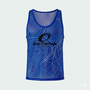 เสื้อกีฬาซ้อมฟุตบอลแบบตาข่าย ระบายอากาศ แห้งเร็ว ผลิตจากโพลีเอสเตอร์ 100% สำหรับทุกเพศ  รับสกรีนชื่อที่ต้องการ  สำหรับผู้ใหญ่  รับผลิตจำนวนมาก (OEM) - Product Image 5