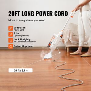 8-in-1 pavimento in legno duro pulitore a vapore Mop 7 testine sostituibili per vari pavimenti duri in ceramica granito marmo Linoleum - Product Image 5