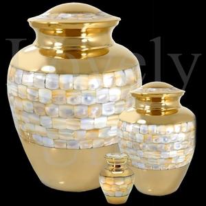 Urnas funerarias de nácar al por mayor en 3 tamaños: adulto, mediano y para recuerdo. Recipientes para cenizas. - Product Image 3