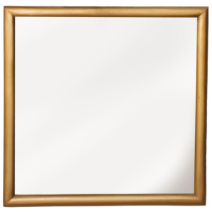Handcrafted Antique Gold Wood <b>Framed</b> Wall Mirror 40x30cm | Moradabad Manufacturer Wholesale - Product Image 1