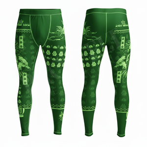 Leggings de compression pour hommes, vêtements de sport, fitness, yoga, haute performance, imprimés sur mesure, pour la course à pied, la gym et l'entraînement. - Product Image 5