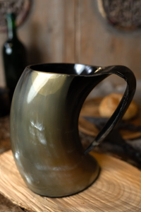 Taza de Cuerno de Búfalo Hecha a Mano Personalizada |   Accesorios de Bar Vikingos al por Mayor - Product Image 4