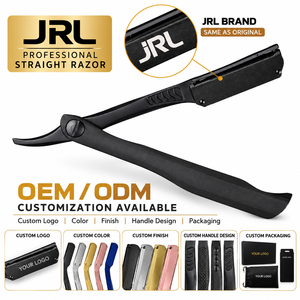 Rasoir droit magnétique noir en acier inoxydable pour hommes, rasoir de barbier professionnel pour salon - Product Image 2