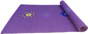 Alfombra de Yoga de Algodón Ecológica con Base de Caucho Natural para Entrenamiento en Casa o Gimnasio - Product Image 2