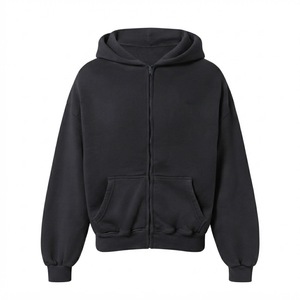 Sweat à capuche surdimensionné de haute qualité en coton pour homme, avec capuche à double couche, sweat à capuche blanc - Product Image 2