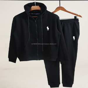 Hoodies Sweat Survêtement Ensemble Pantalon Bangladesh Vêtements Stock Lot Assorti Hommes Hiver Tissu Coton Polyester Polaire À Capuche Ensemble - Product Image 4