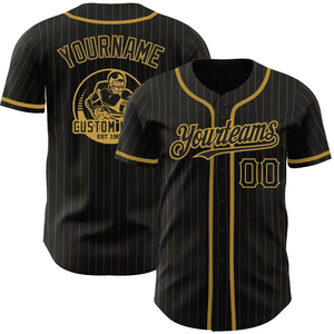 Maillot de baseball de haute qualité pour hommes, personnalisable, blanc, noir, rouge, gris à rayures fines, authentique, avec logo au dos, pour jeunes - Product Image 4