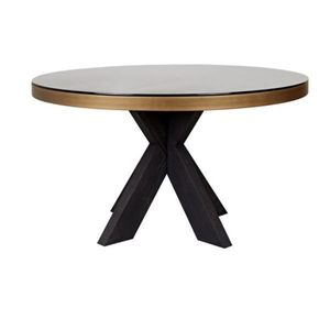 Table à manger ronde moderne et durable avec plateau et pieds en bois pour la maison et la salle à manger des hôtels - Product Image 1