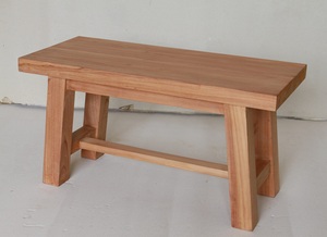 Banc d'extérieur moderne en teck avec finition naturelle pour patio et jardin - Product Image 6