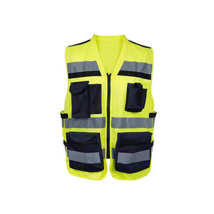 Vêtements de travail industriels de sécurité personnalisés à prix d'usine, vente chaude, multi-poches, vêtements de chantier haute visibilité, gilet de sécurité réfléchissant - Product Image 2
