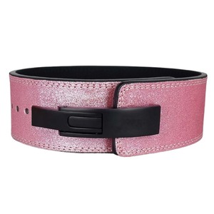 New Wholesale Strong Heavy Duty Non-Slip Grey Cowhide Leather Unisex Lever <b>Belt</b> Gym Weight Lifting Powerlifting Customizable - Product Image 2