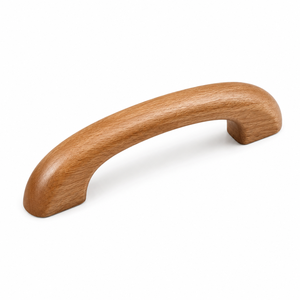 Solid Wood Cabinet Handles Wooden Drawer Pulls for <b>Wardrobe</b>, Door <b>Hardware</b>, Modern Furniture Decoration and Home Interior Design - Product Image 1
