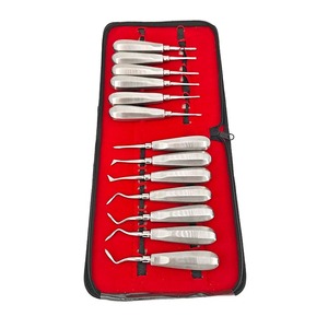 Juego de 13 piezas de fórceps manuales para extracción dental, elevadores dentales de acero inoxidable, alicates curvos para levantar raíces, herramienta quirúrgica para raíces - Product Image 6