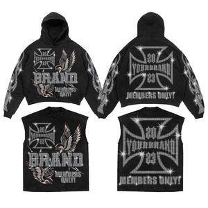 ชุดวอร์มผ้าฝ้ายฟลีซทรงขาบานคุณภาพสูงสำหรับผู้หญิง ปี 2026  งานหนัก ดีไซน์สั่งทำ ประดับคริสตัล พิมพ์ลายสำหรับฤดูหนาว แห้งเร็ว - Product Image 4