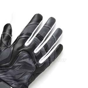 Durable American Football Gloves Athletic Game Gloves Custom Sports Design High Grip Textured Palm Flexible Finger <b>Fit</b> - Product Image 5