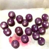 Rubis naturel étoile mélange taille Cabochon pierre précieuse en vrac 5 à 14 mm couleur rouge étoile rubis pierre précieuse en vrac pour la fabrication de bijoux rubis naturel