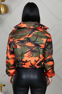 <b>Camo</b> Sublimation Embroidery Men's Hooded Padded Warm Winter Zip-Up Puffer Coat Custom Logo Casual - Product Image 5
