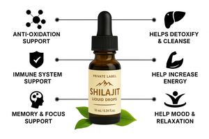 Diseño gratuito de etiqueta privada 100% Pure Himalayan Shilajit Extract Drops Mejor precio Gotas secas para adultos - Product Image 6