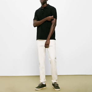 Polo de golf d'été pour homme, 100 % tissu tricoté de haute qualité, séchage rapide, décontracté, coupe ajustée, uni, grande taille, manches courtes - Product Image 3