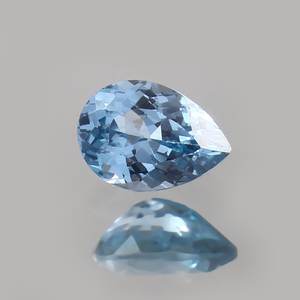 Pierre précieuse naturelle certifiée bleu ciel aigue-marine taille poire, haute clarté, qualité supérieure pour la fabrication de bijoux - Product Image 3