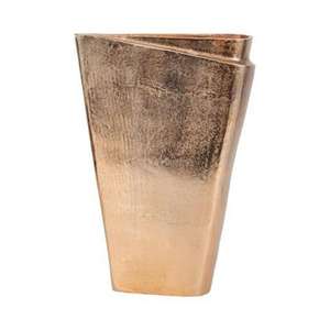 Vase à fleurs de mariage et de Pâques en aluminium doré, style moulé, moderne, fait main, personnalisable, pour décoration de table et d'intérieur - Product Image 1