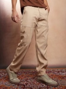 Jean en denim décontracté pour homme, coupe ample, jambe large, écologique, lavable, résistant à la décoloration, déchiré, taille mi-haute, en coton - Product Image 5