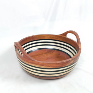 CRAFTS GALORE - Tazón de Cocina de Madera de Acacia Pulida de Lujo, Producto Ecológico de Alta Demanda al por Mayor para Bodas y Fiestas - Product Image 1