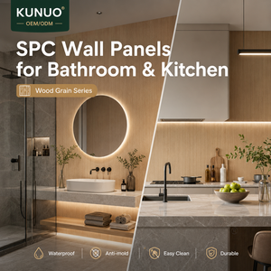 Panneau mural SPC imperméable et ignifuge, panneau intérieur facile à installer, revêtement mural pour les projets de rénovation d'appartements, de villas et d'hôtels - Product Image 6