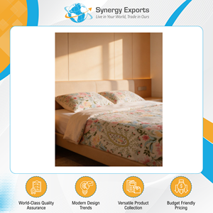 100% Quality Commitment Top Selling Modern Luxury Design 135 GSM <b>4</b> Pcs Polyester Printed Bedsheet Set from India Origin - Product Image 3
