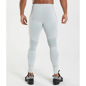 Top Quality Customized <b>Base</b> <b>Layer</b> Workout Leggings Tights Feel Like <b>Skin</b> Elastic Waistband Yoga Leggings Men's Yoga Pants - Product Image 2