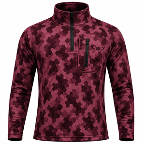 Chemise Homme Légère à Manches Longues en Coton/Fibre de Bambou Coupe Slim Col Rond Décontractée – Meilleures Chemises de Chasse à Manches Longues en Gros - Product Image 1
