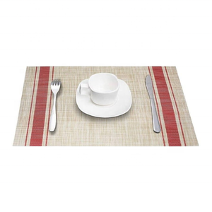 Set de table en roseau rouge tissé à la main, artisanat rustique écologique, fabriqué par des artisans indiens, durable, décoration de la maison, vente en gros - Product Image 1