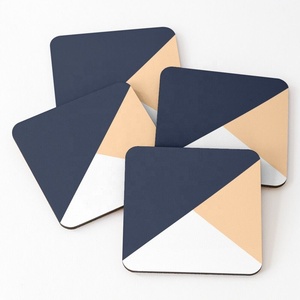 Attractive Unique Design Modern Luxury Square Shape Eco-Friendly Resin Wooden Coasters Tea Cup Coffee <b>Pads</b> Beer Mats Extra - Product Image 5