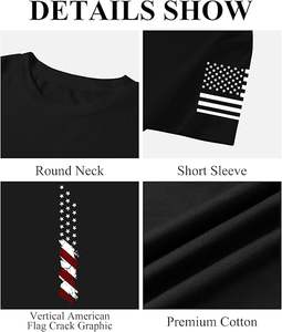 Chemise drapeau américain pour hommes, chemise Freedom, chemise Patriots Punisher, t-shirts graphiques classiques pour hommes - Product Image 6
