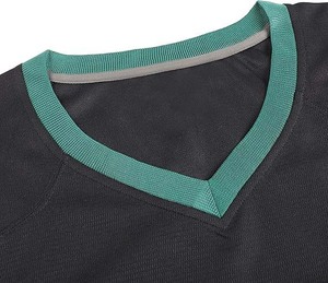Modern V-Neck <b>Mesh</b> Jersey-Stylish Printed Team Practice Top-Breathable Quick Dry Performance Sportswear Unisex <b>Short</b> Front - Product Image 4
