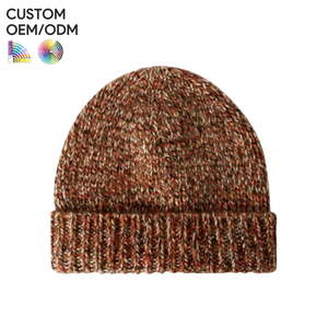 Knitted winter <b>beanie</b> hat acrylic warm ribbed style custom logo OEM ODM support for headwear brands - Product Image 6