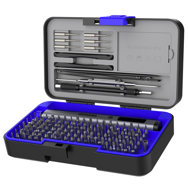 UFTOOLS 167pcs Multi-functional Electric Screwdriver Set Rechargeable 500mAh Battery Digital Display Portable Repair Tool