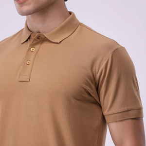 เสื้อโปโลผู้ชายขายดี ดีไซน์ใหม่ รับทำโลโก้ สีพื้น ระบายอากาศได้ดี คุณภาพสูง แขนสั้น สวมใส่สบาย - Product Image 6