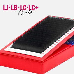 Charmlash Lashes en gros avec emballage, plateaux de cils pré-maquillés Lj Curl, fibres PBT super douces, boucles stables, diverses tailles - Product Image 1